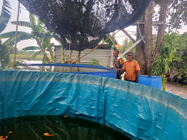 Polsek Candi Cek Ketahanan Pangan Program P2B di Desa Wedoro Klurak