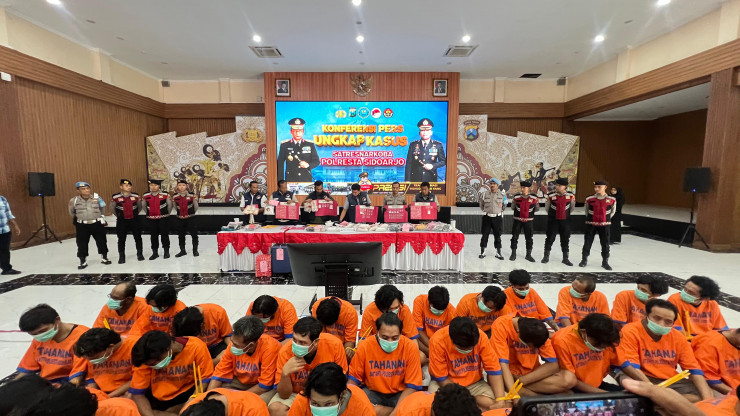 Satresnarkoba Polresta Sidoarjo Ungkap 65 Kasus Narkoba Selama September Hingga Pertengahan Oktober 2025
