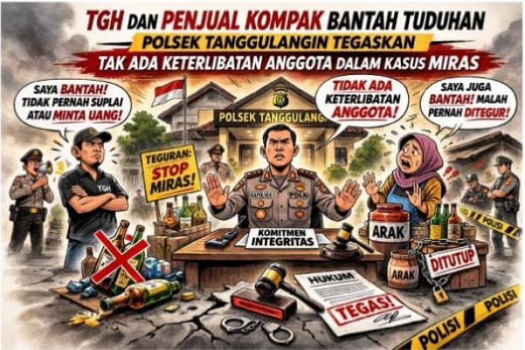 Tidak Ada Keterlibatan Anggota Polisi di Kasus Miras Wilayah Tanggulangin